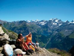 Schweiz Pause auf dem Baerentrek